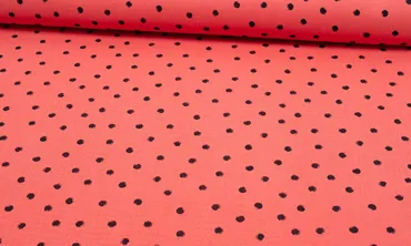 Double Gauze Dots Burned Orange