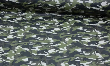 Baumwolle Acrylbeschichtet - Camouflage Grün