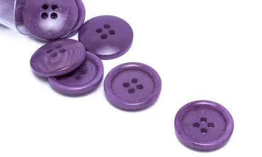 Knopf Corozo 20 mm 4-Loch - Mauve