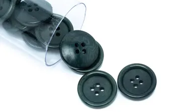 Knopf Corozo 20 mm 4-Loch - Emerald