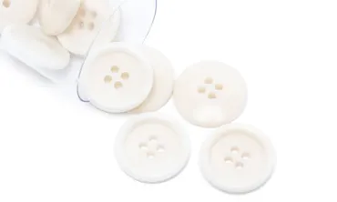 Knopf Corozo 20 mm 4-Loch - Shell