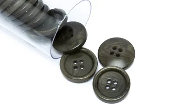 Knopf Corozo 20 mm 4-Loch - Khaki