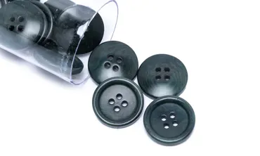 Knopf Corozo 20 mm 4-Loch - Deep Green