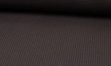 Waffeljersey - Uni Dunkelbraun