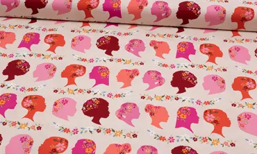 Baumwolle AGF Open Heart Rose