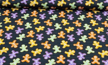 Baumwolle Glow Ghosts Darkgrey