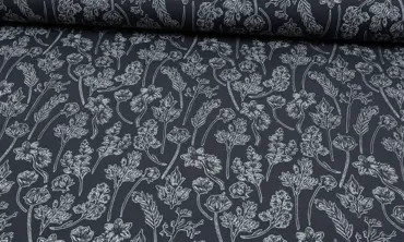 French Terry Modal Herbarium Dunkelgrau