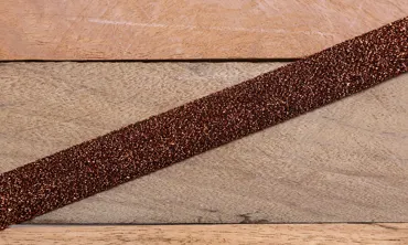 Einfassband Glamour 20 mm - Kupfer Glitzer