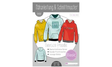 Schnittmuster ki-ba-doo Woman - Basic Oversize Hoodie