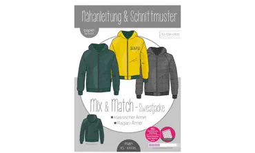 Schnittmuster ki-ba-doo Men - Mix & Match Sweatjacke