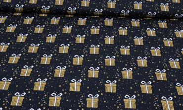 Baumwolle Goldene Geschenke Schwarz