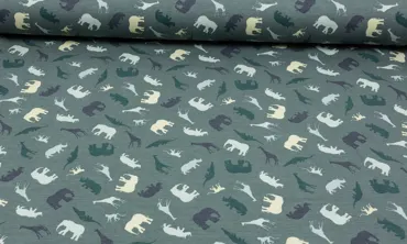 Jersey - Wildtiere Pinie meliert