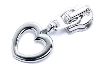 Gleiter Metallic 6 mm Silber - Herz