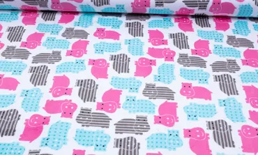 Fleece Cuddle® - Happy Hippos