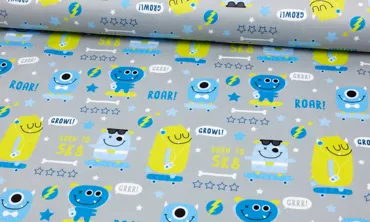 Fleece SK8 Monsters Grey