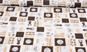 Baumwolle HO HO HO Christmas