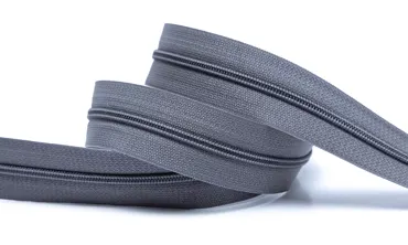 Reissverschluss 4 mm Uni - Grau