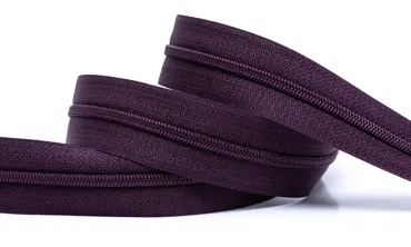 Reissverschluss 4 mm Uni - Pflaume