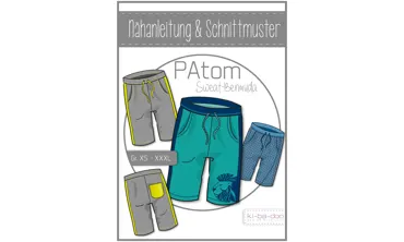 Schnittmuster ki-ba-doo Man - PAtom Sweat Bermuda