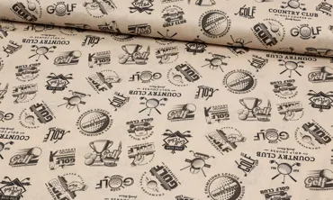 Baumwolle - Golf Club Camel