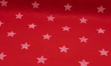 Bastelfilz Mittel 3 mm - Sterne Rot