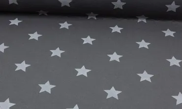 Bastelfilz Mittel 3 mm - Sterne Grau