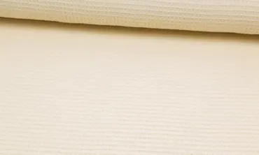 Waffelpiqué Uni - Ecru