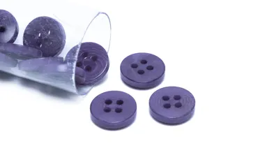 Knopf Corozo 11 mm 4-Loch - Mauve