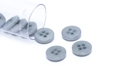 Knopf Corozo 11 mm 4-Loch - Sky