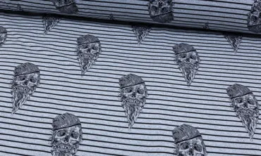 Softshell Sailor Skull Grey