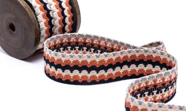 Gewobenes Band 30 mm - Fantasy Multicolor