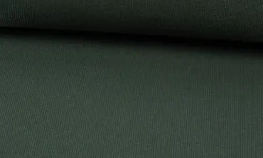 Bündchen Fein Ripp - Piniengrün