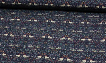 Jersey - Birds Design Ultramarine