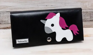 Portemonnaie Bütsche - Einhorn Schwarz