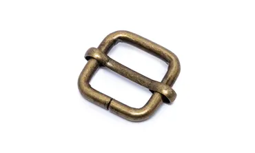 Leiterschnalle 20 mm - Altmessing