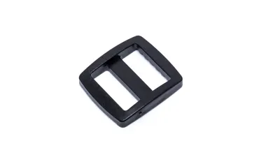 Schieber 20 mm Acetal - Schwarz tiefer Steg
