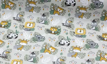 Baumwolle Acrylbeschichtet - Happy Wildlife Sand