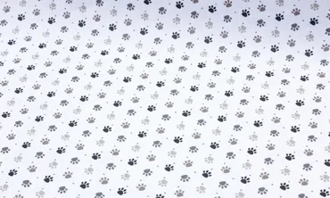 Baumwolle Acrylbeschichtet - Kleine Pfoten Taupe