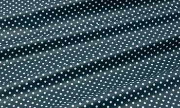 Baumwolle beschichtet - Kleine Punkte Navy Weiss