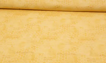 Baumwolle - Bee Keeping Goldgelb