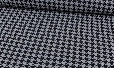 Strick Jacquard Recycled - Pied de poule Grau