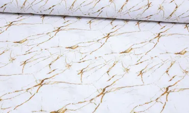 Double Gauze - Weisser Marmor