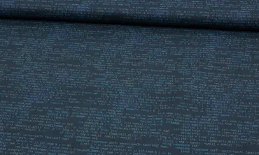 Baumwolle - Nerd Dunkelblau