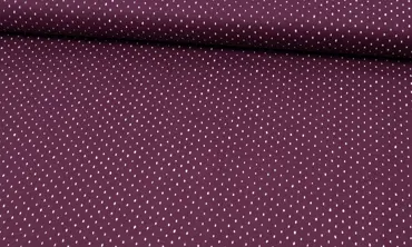 Baumwolle Cotton + Steel - Tiny Retro Dots Pflaume