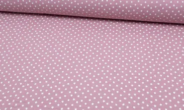 Double Gauze - kleine Sterne Altrosa