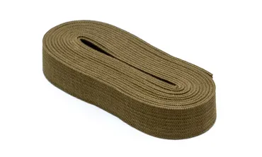 Gummiband 15 mm - Grünbraun