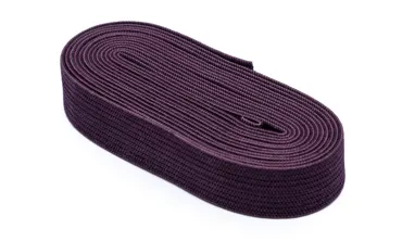 Gummiband 15 mm - Aubergine