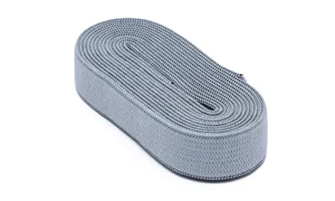 Gummiband 15 mm - Hellgrau