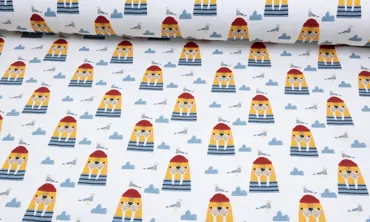 French Terry - Wallross Olaf mit Möve