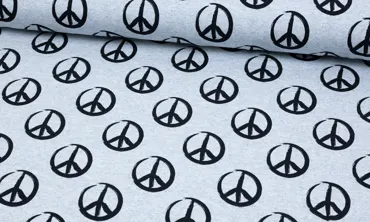 French Terry - Peace Grey